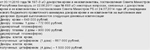 Донорство крови сколько платят 2021 в москве