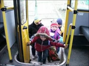 Проезд детей в 7 лет в общественном транспорте