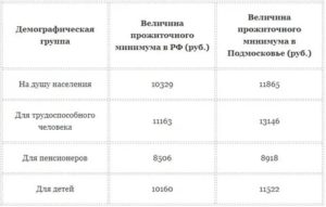 Прожиточный минимум ребенка в московской области в 2021