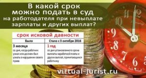 Срок Исковой Давности По Выплате Заработной Платы При Увольнении