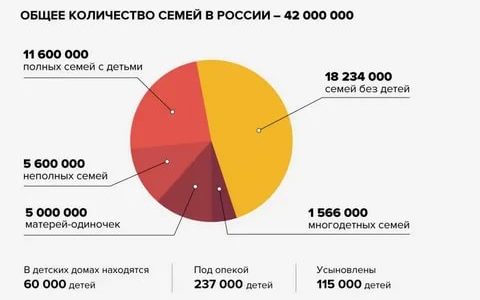 Статистика многодетных семей в россии 2021 год